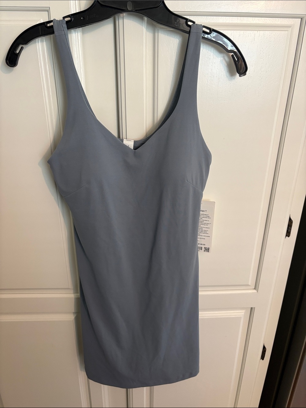lululemon athletica Seamless Slip Dress - Dusty Blue Gray
